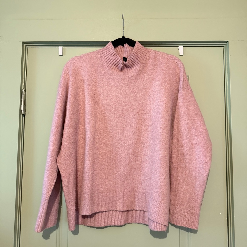 Uniqlo Cozy Pink Turtleneck Sweater